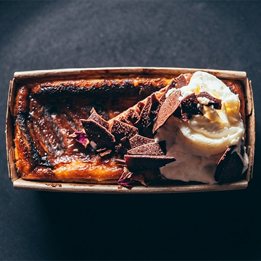 【Halal】Basque Burnt Cheese Cake_Date/basic(Tray-style)