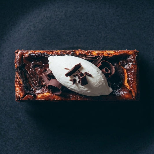 【Halal】Basque Burnt Cheese Cake_basic(Tray-style)
