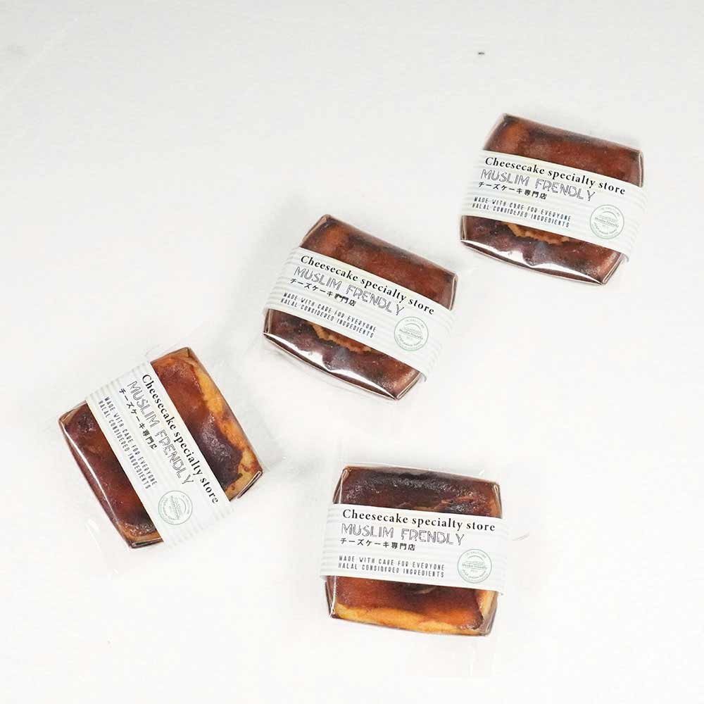 【Halal】Basque Burnt Cheese Cake_Date/basic(4-pack)