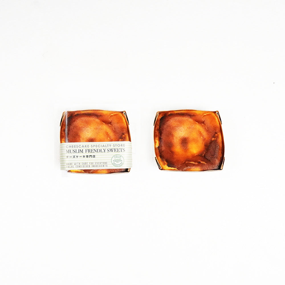 【Halal】Basque Burnt Cheese Cake_basic&chocola Mix(2&2-pack)