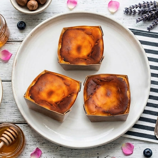 【Halal】Basque Burnt Cheese Cake_basic(8-pack)